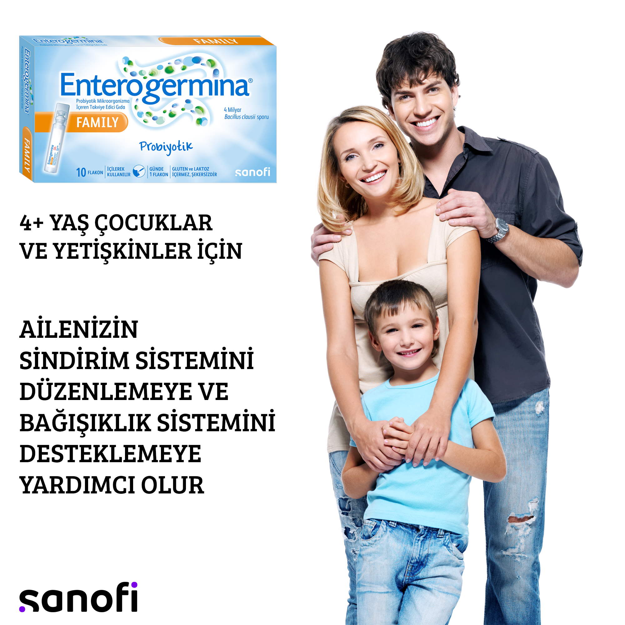 Enterogermina Family Probiyotik Mikroorganizma İçeren Takviye Edici Gıda 10 Flakon Fiyatları