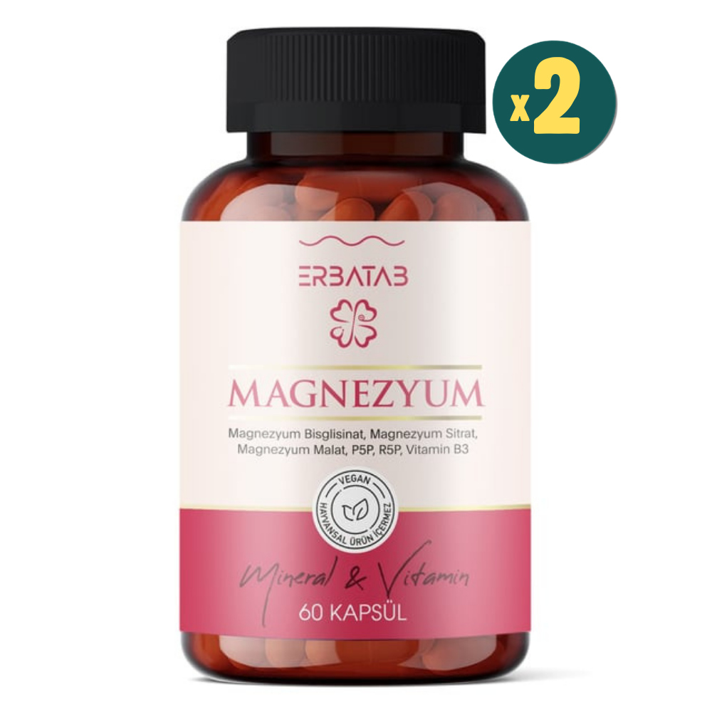 Erbatab Magnezyum 60 Kapsül 2 Adet Fiyatları - Modern Eczane