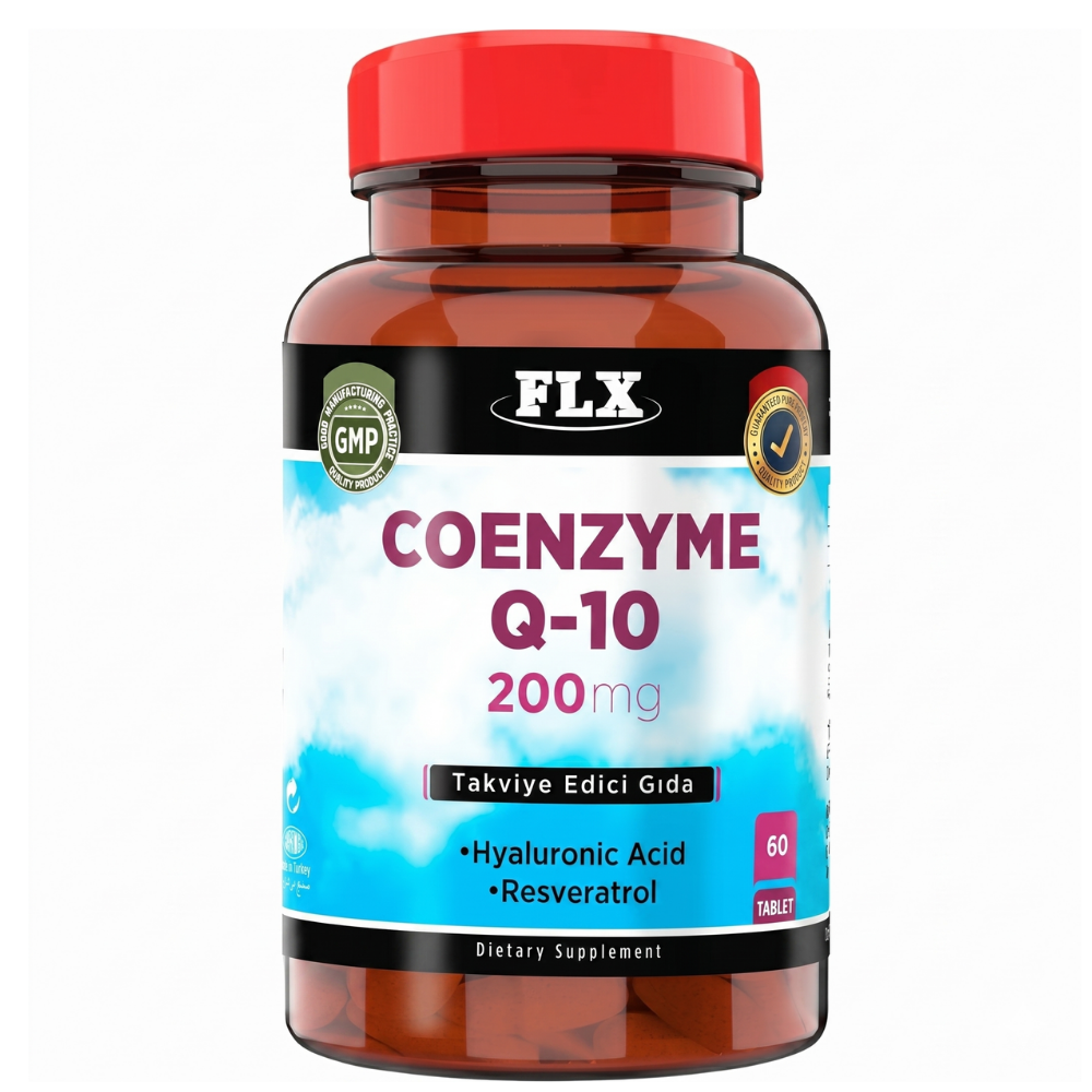 FLX Coenzyme Q10 200 mg Hyaluronik Asit Resveratrol 60 Tablet Fiyatları - Modern Eczane