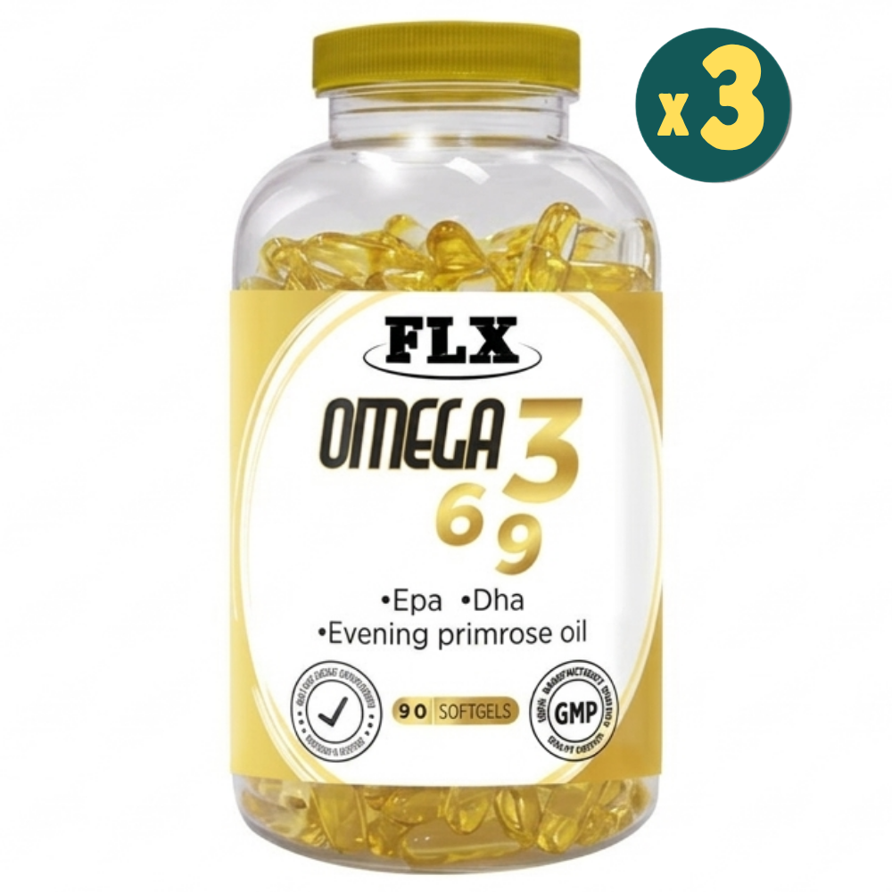 FLX Omega 3-6-9 Balık Yağı DHA-EPA 90 Softgel 3 Adet Fiyatları - Modern Eczane