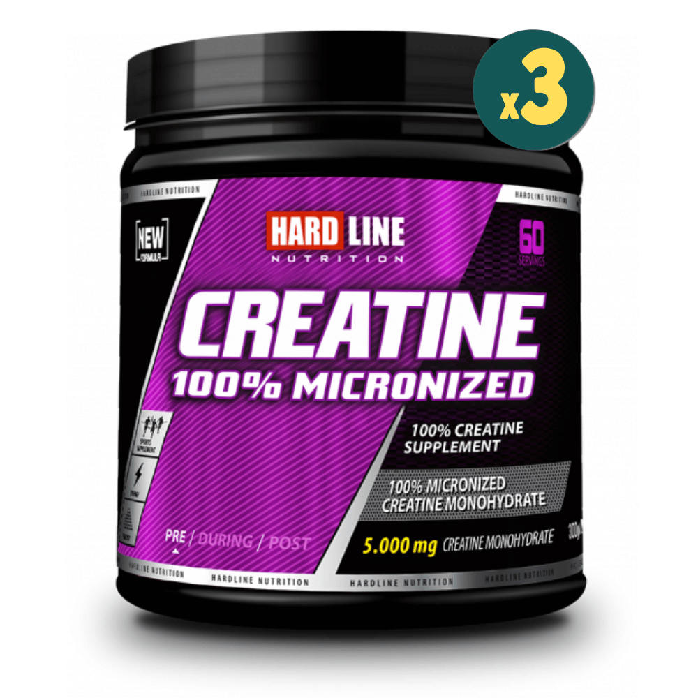 Hardline Nutrition Creatine 100% Micronized 5000 mg 300 gr 3 Adet Fiyatları - Modern Eczane Eczan
