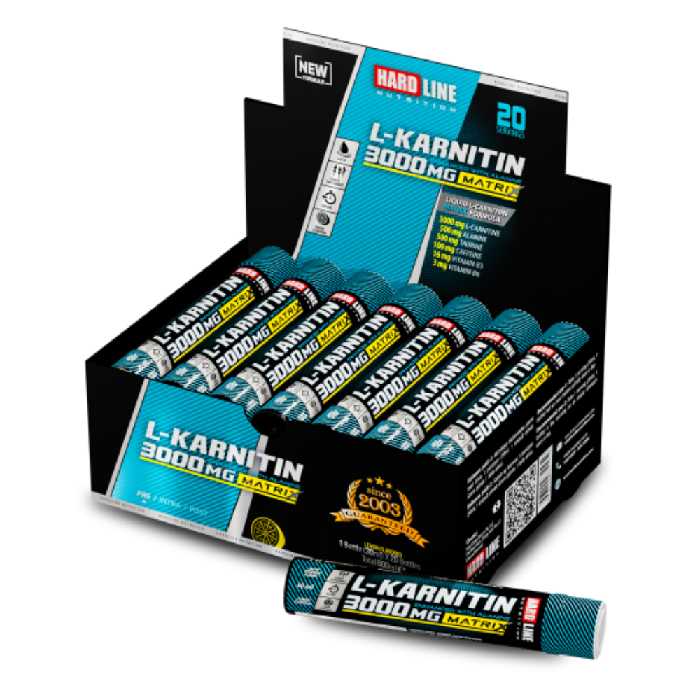 Hardline Nutrition L-Carnitine Limon Aromalı 3000 mg 20 Shots Fiyatları - Modern Eczane Eczan