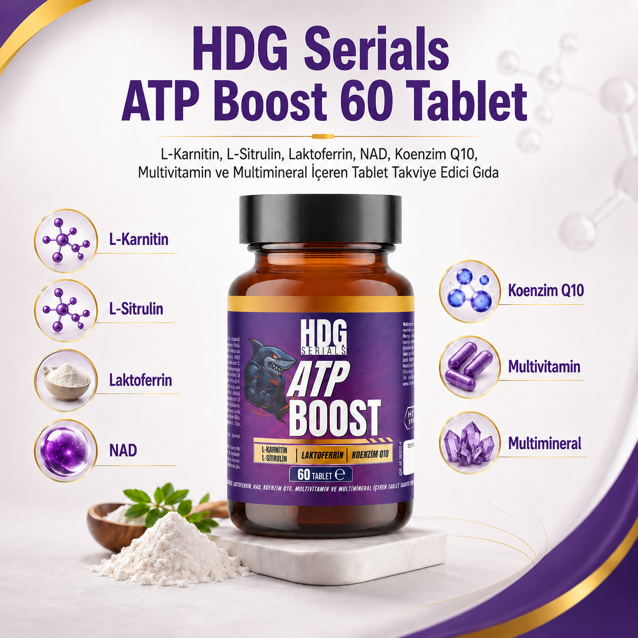 HDG Serials ATP Boost 60 Tablet Fiyatları - Modern Eczane