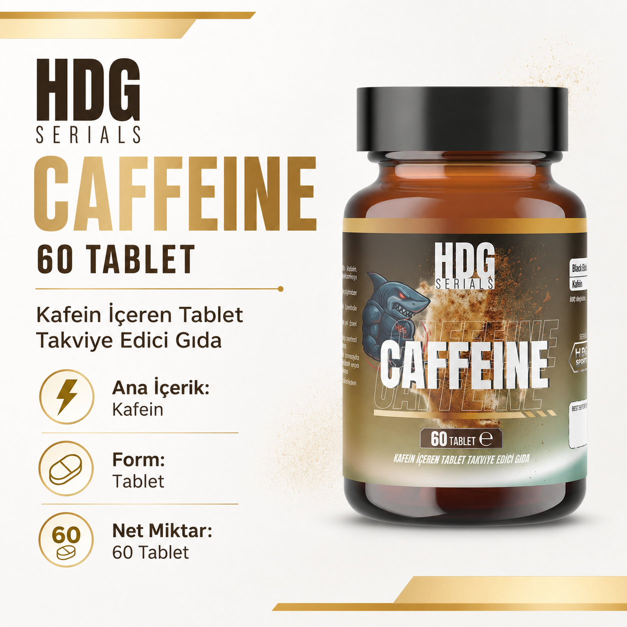 HDG Serials Caffeine 60 Tablet Fiyatları - Modern Eczane