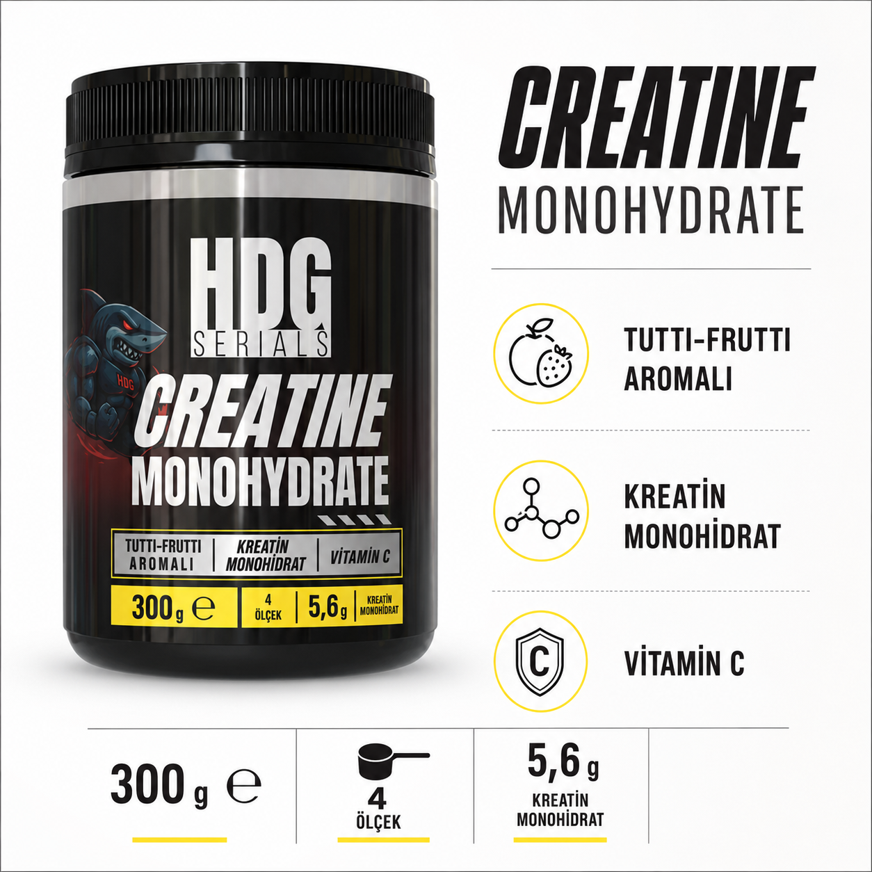 HDG Serials Creatine Monohydrate 300 g Fiyatları - Modern Eczane