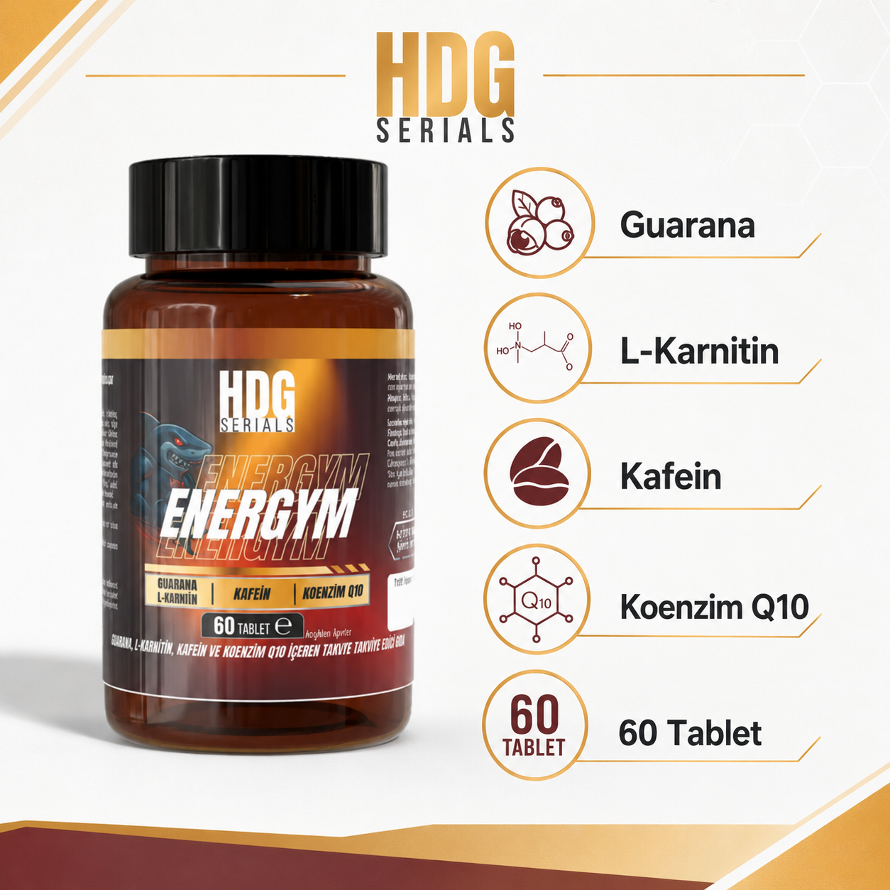 HDG Serials Energym 60 Tablet Fiyatları - Modern Eczane