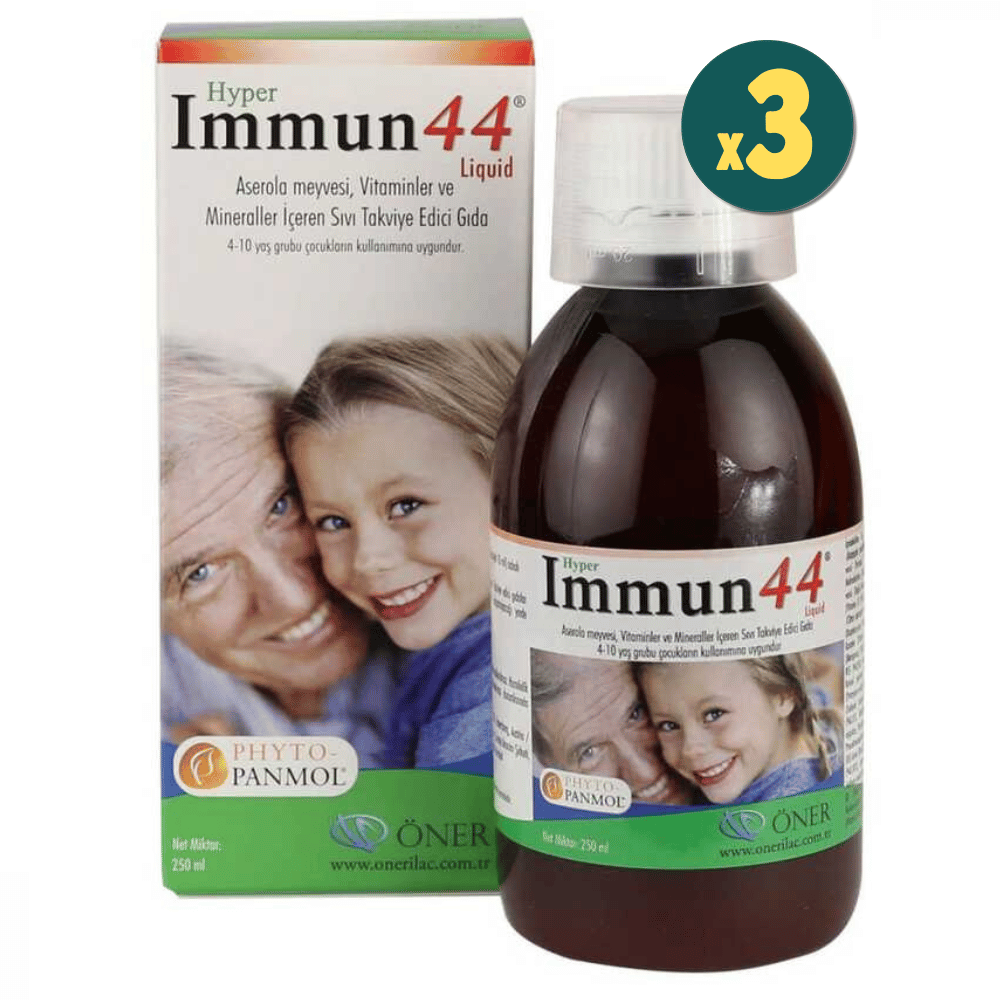 Hyper Immun 44 Şurup 250 ml 3 Adet Fiyatları - Modern Eczane