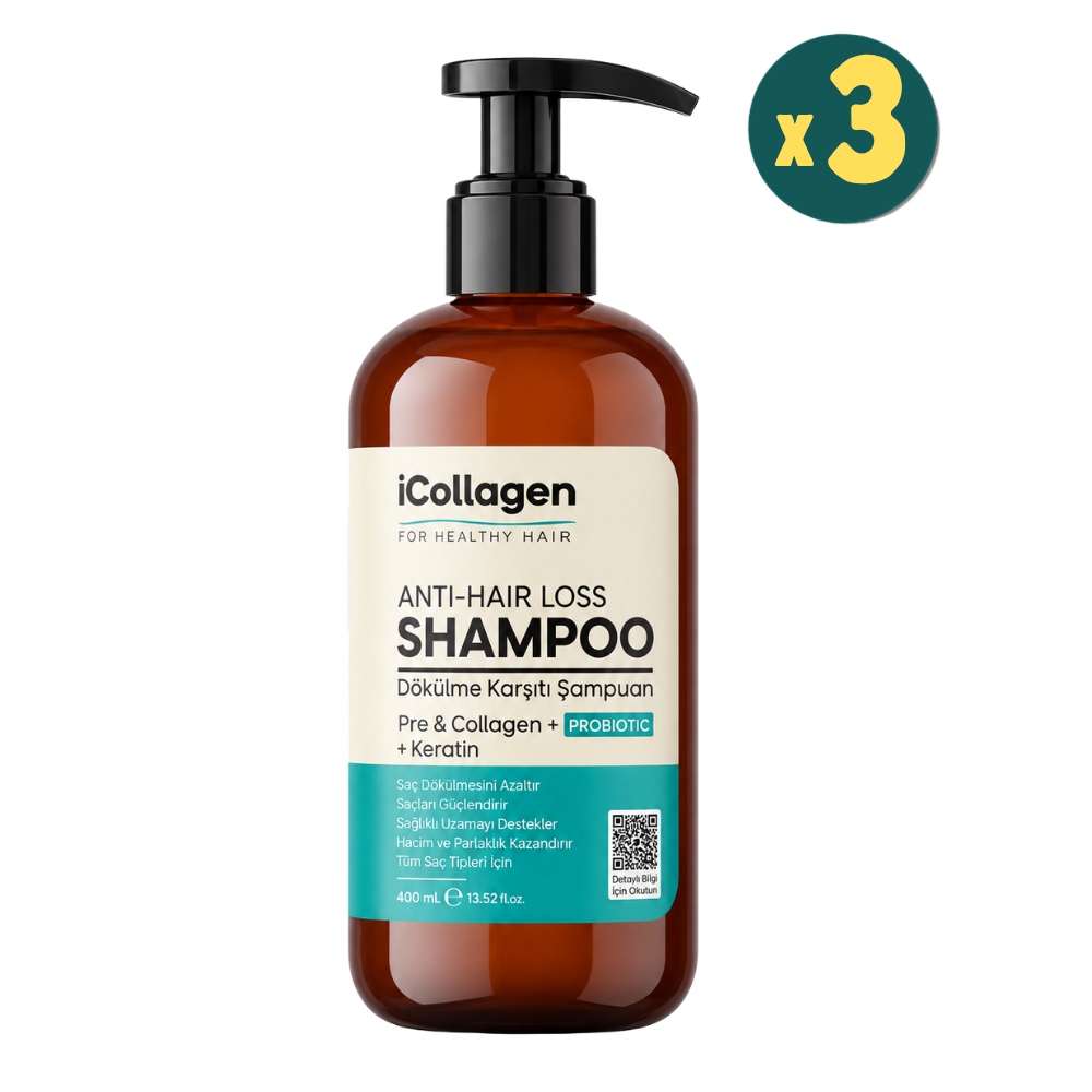 iCollagen Shampoo 400 ml 3 Adet Fiyatları - Modern Eczane