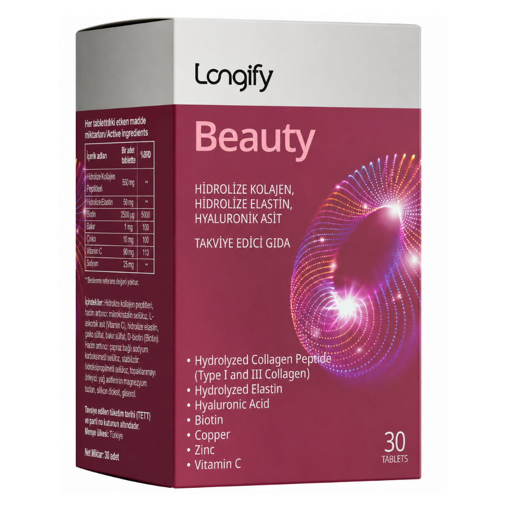 Longify Beauty Tip 1-3 Kolajen 30 Tablet Fiyatları - Modern Eczane