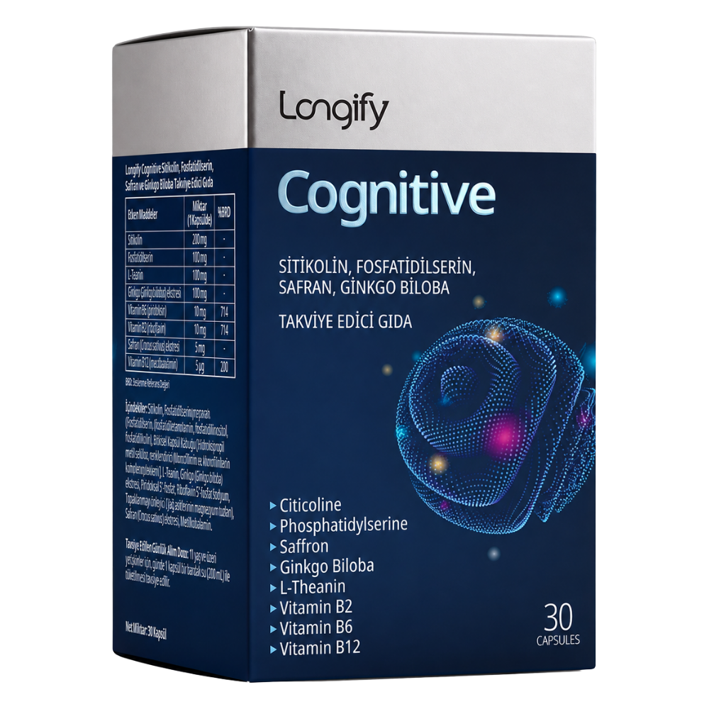 Longify Cognitive Sitikolin Safran Takviyesi 30 Kapsül Fiyatları - Modern Eczane
