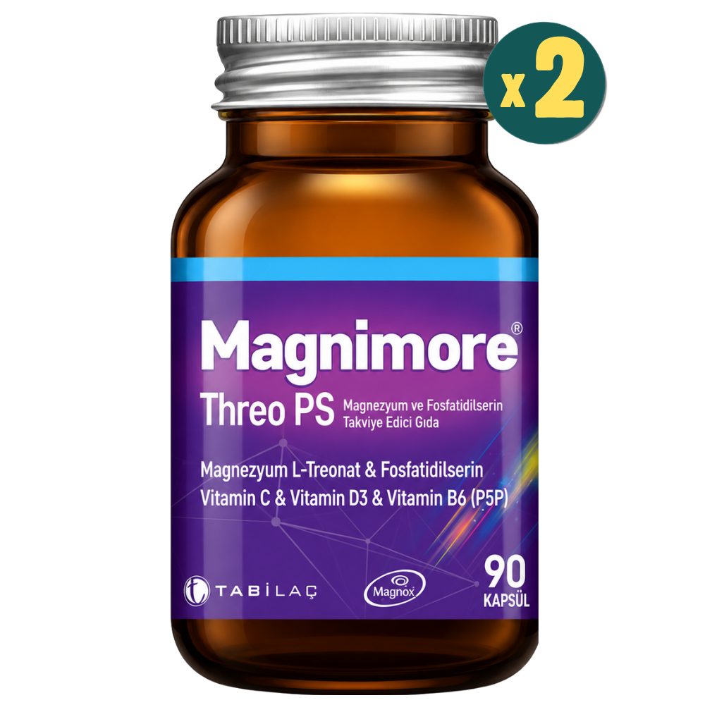 Magnimore Magnesium L-Threonate 90 Kapsül 2 Adet Fiyatları - Modern Eczane