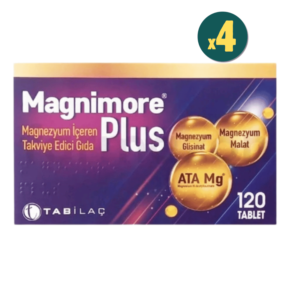 Magnimore Plus 120 Tablet 4 Adet Fiyatları - Modern Eczanesi