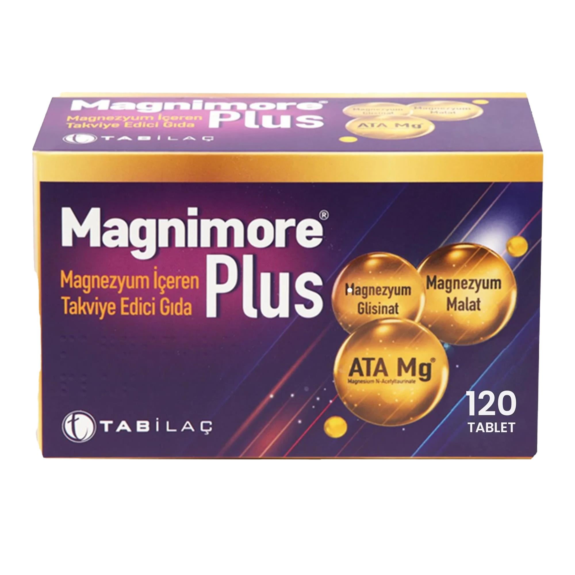 Magnimore Plus 120 Tablet Takviye Edici Gıda Fiyatları - Modern Eczane