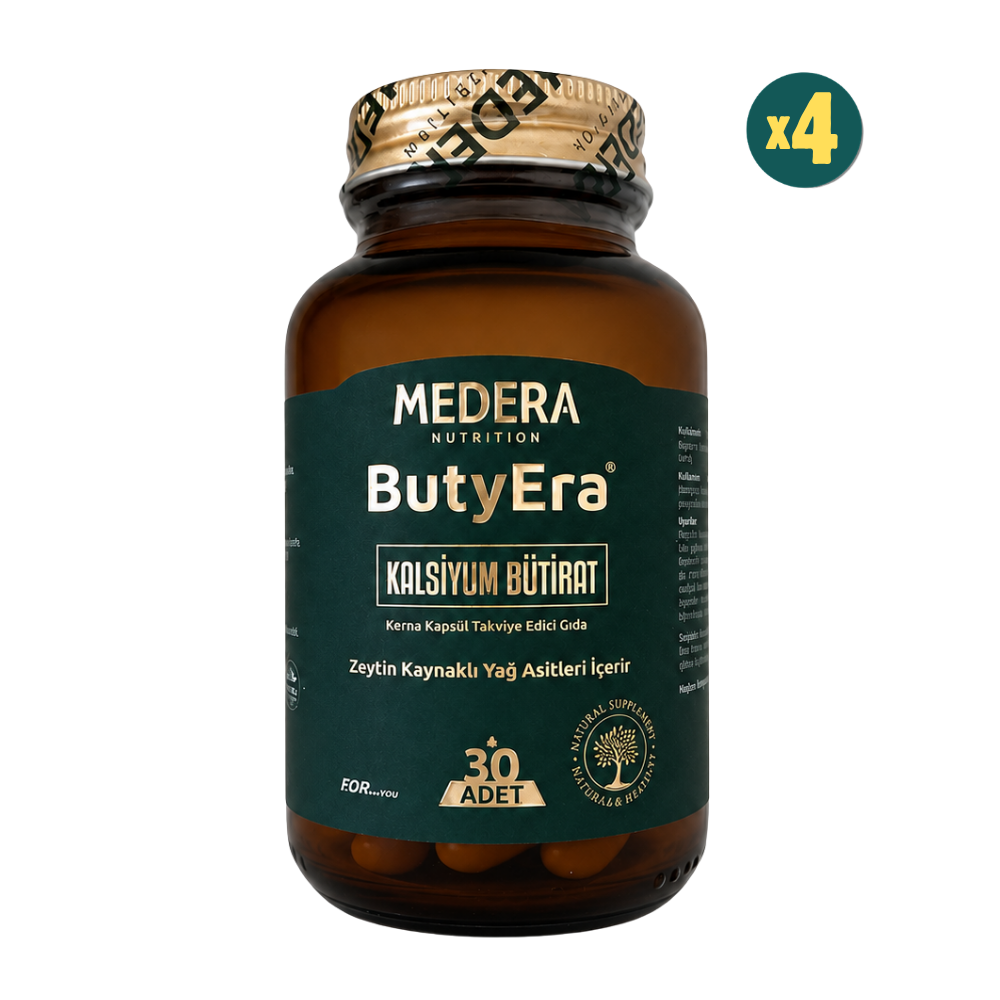 Medera Butyera Kalsiyum Bütirat 30 Kapsül 4 Adet Fiyatları - Modern Eczane
