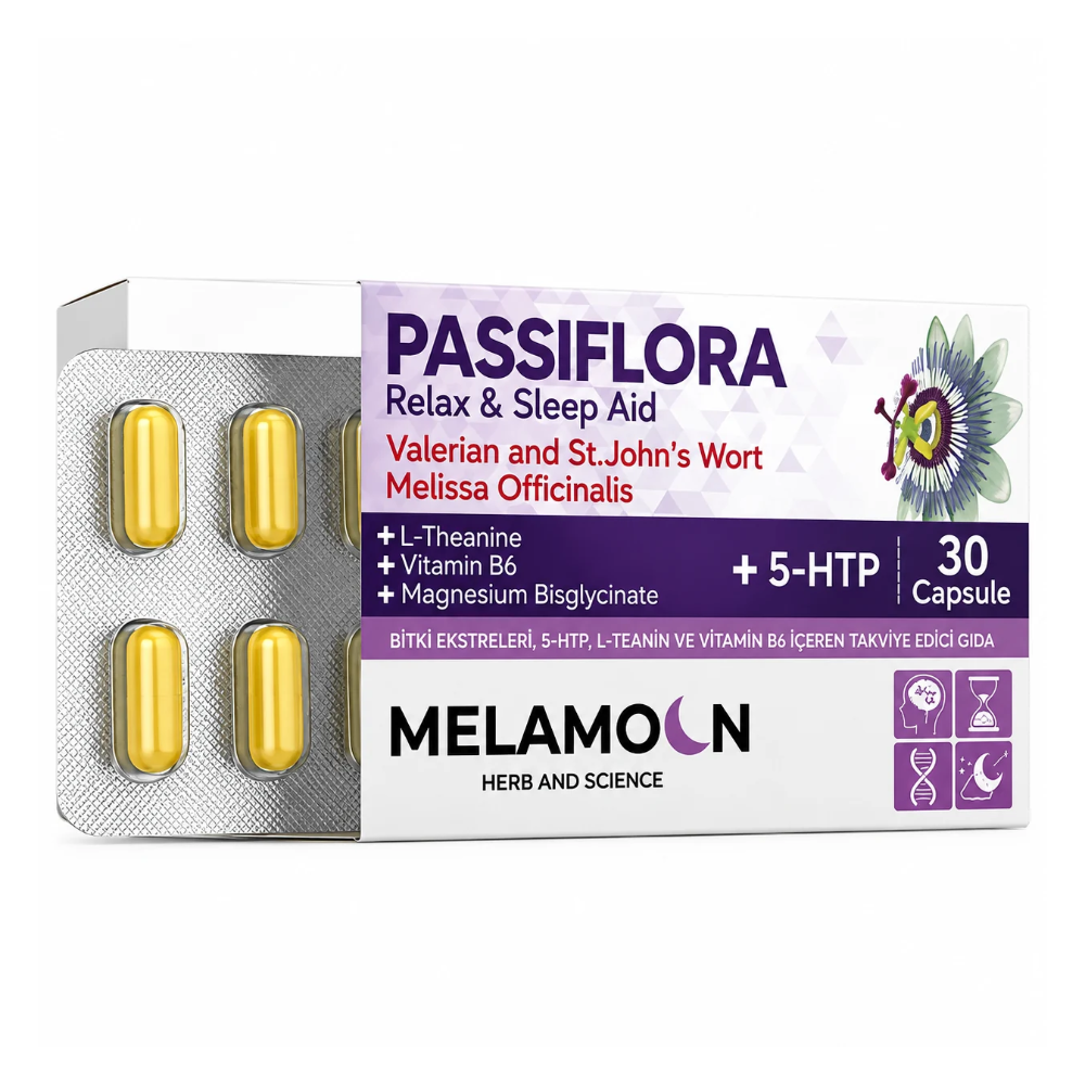 Melamoon Passiflora 5-HTP 30 Kapsül Fiyatları - Modern Eczane