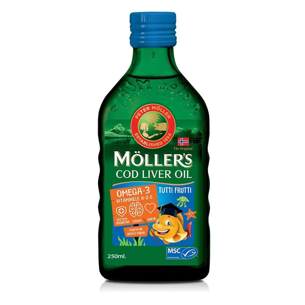Möller's Omega-3 Balık Yağı Şurubu Tutti Frutti 250 ml Fiyatları - Modern Eczane