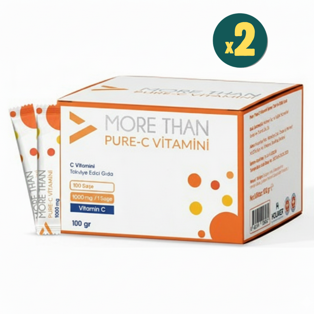 More Than Pure C 1000 mg 100 Saşe 2 Adet Fiyatları - Modern Eczane