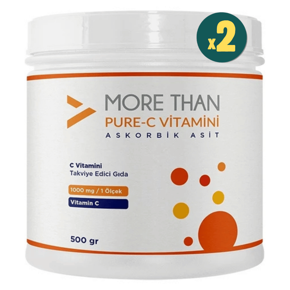 More Than Pure-C Vitamini Toz 500 gr 2 Adet Fiyatları - Modern Eczane