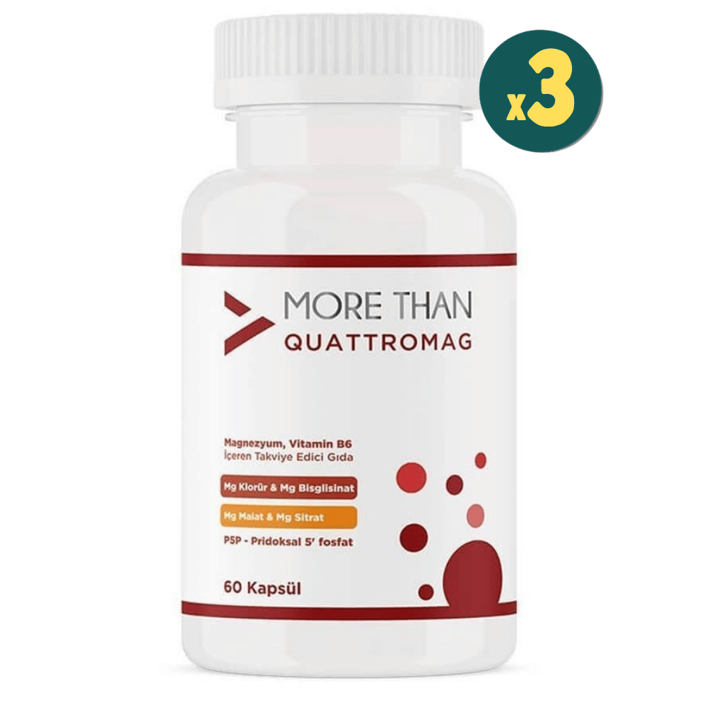 More Than Quattromag 60 Kapsül 3 Adet Fiyatları - Modern Eczane