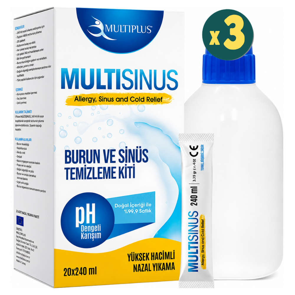 Multisinüs Burun Ve Sinüs Temizleme Kiti 3 Adet Fiyatları - Modern Eczane