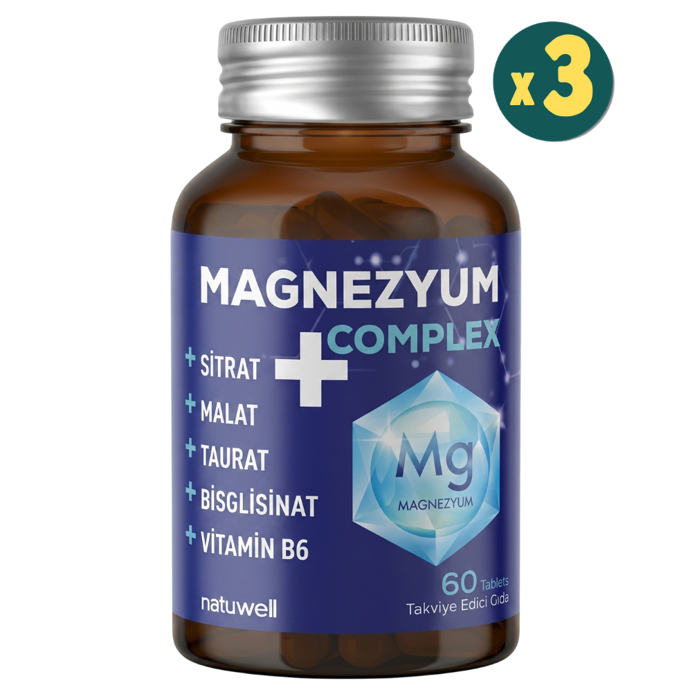 Natuwell Magnezyum Complex 60 Tablet 3 Adet Fiyatları - Modern Eczane