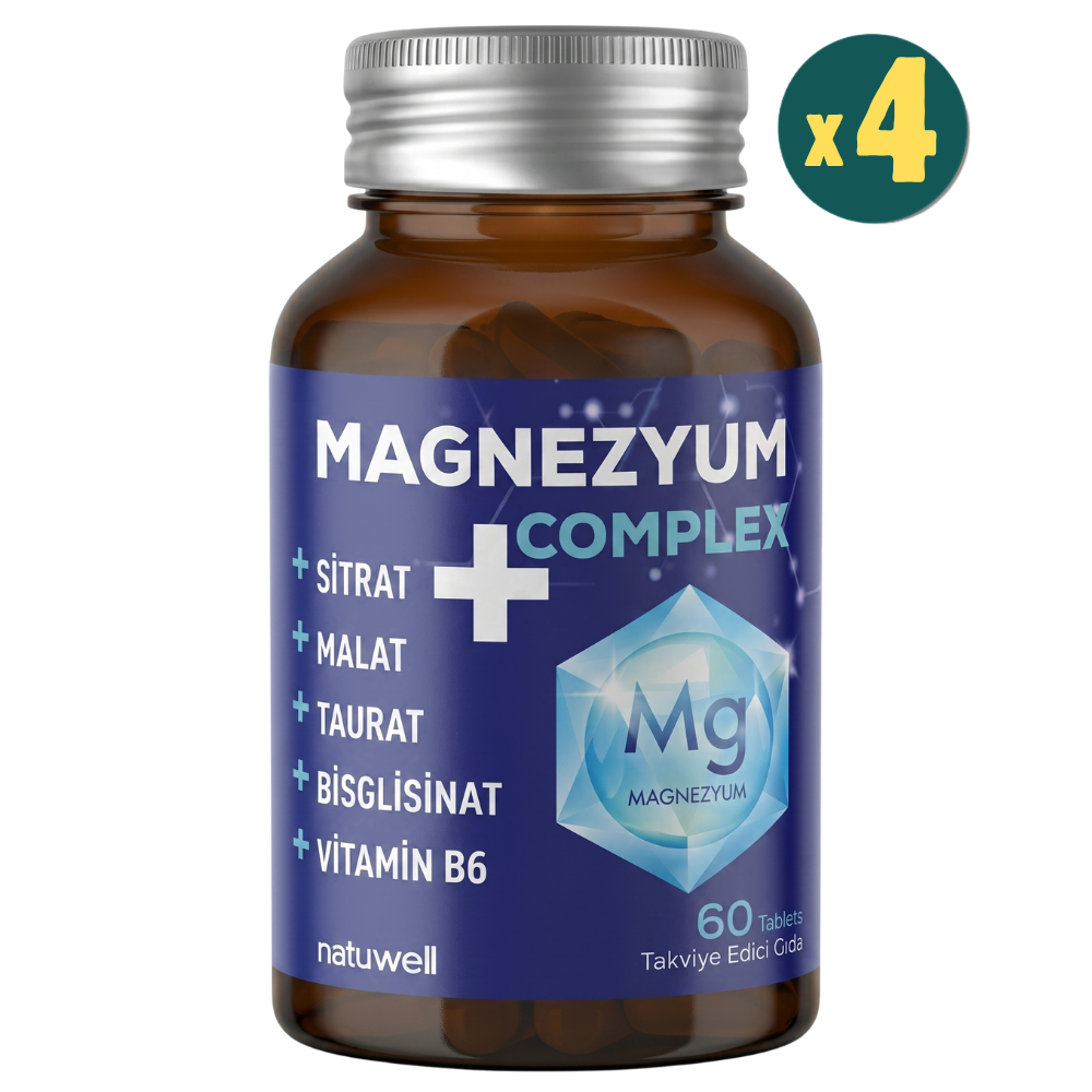 Natuwell Magnezyum Complex 60 Tablet 4 Adet Fiyatları - Modern Eczane