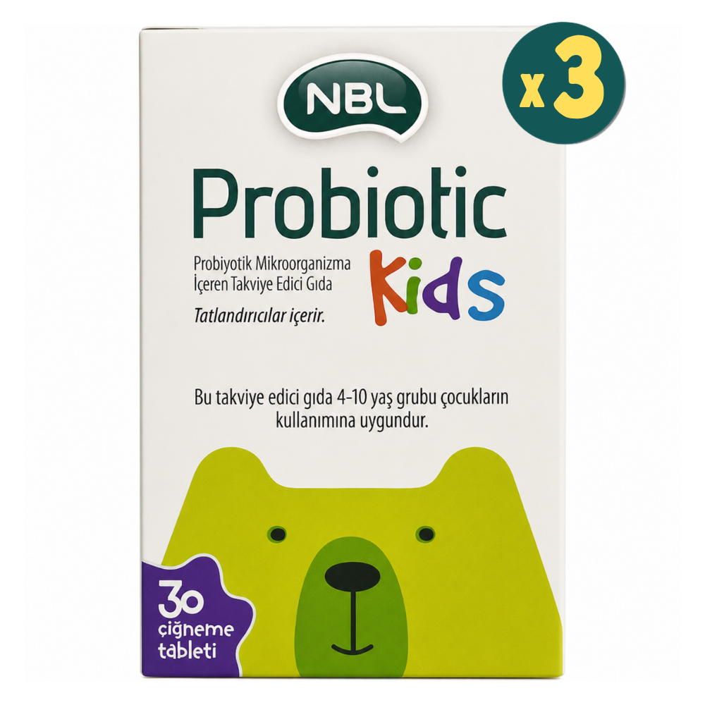 NBL Probiotic Kids 30 Çiğneme Tableti 3 Adet Fiyatları - Modern Eczane