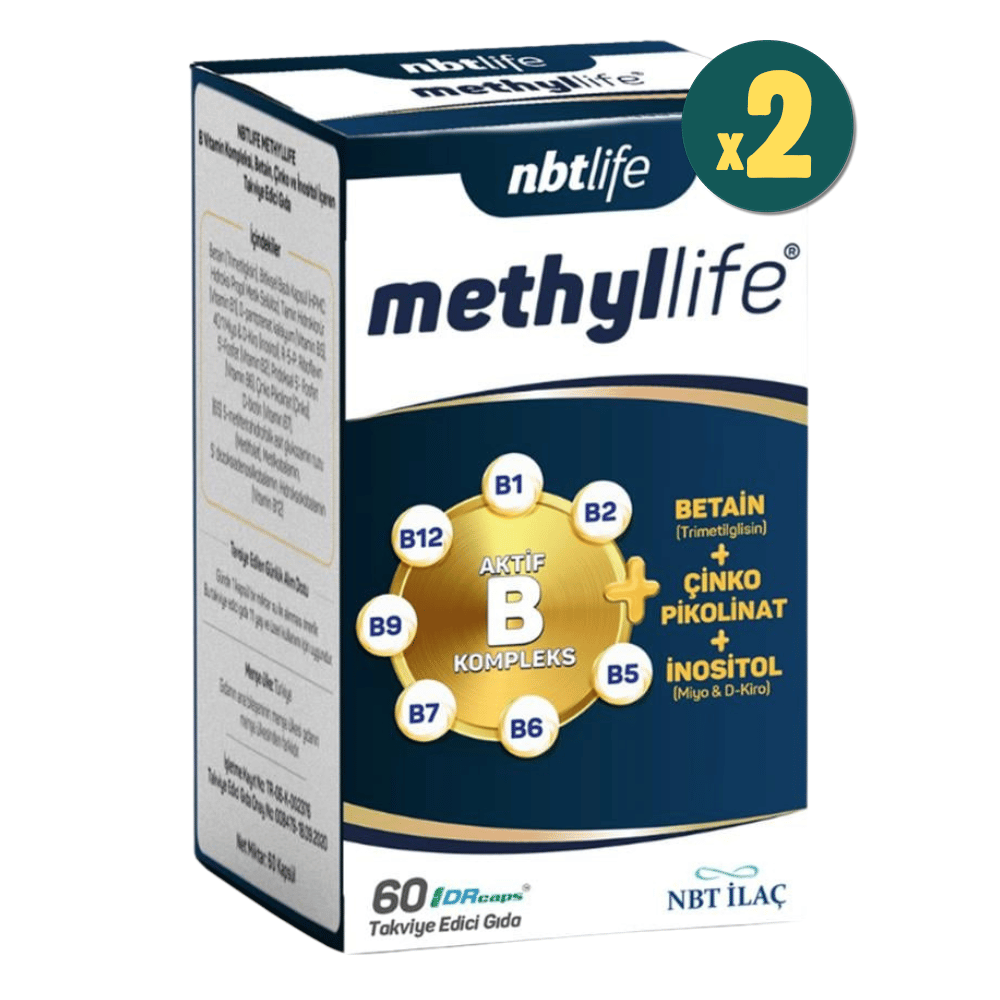 NBT Life Methyllife 60 Kapsül 2 Adet Fiyatları - Modern Eczane