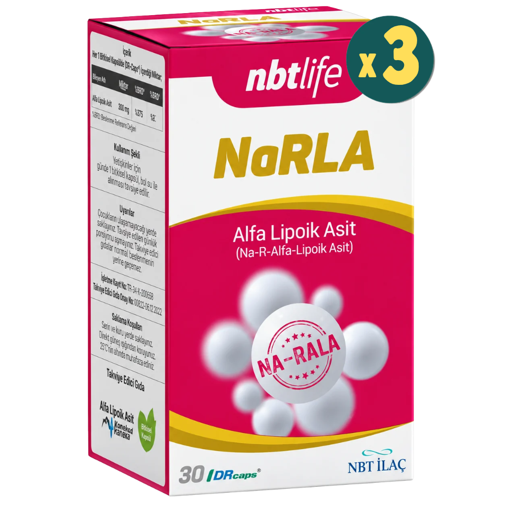 Nbt Life Narla Alfa Lipoik Asit 30 Kapsül 3 Adet Fiyatları - Modern Eczane