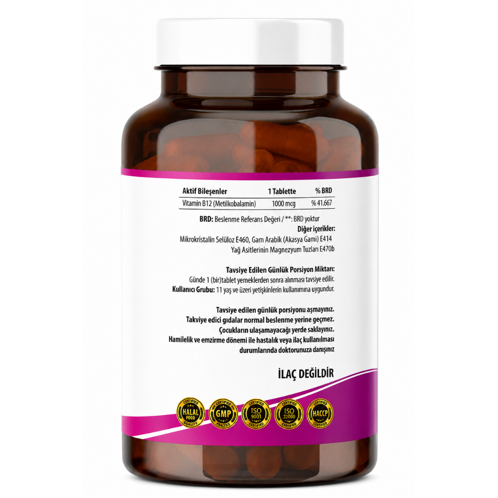 NCS B12 1000 mcg 120 Tablet 2 Adet Fiyatları - Modern Eczane