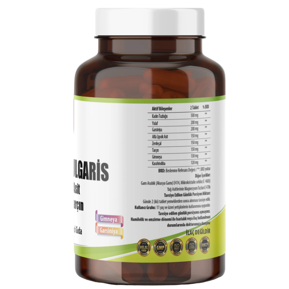 NCS Berberis Vulgaris Alfa Lipoik Asit Zerdeçal Tarçın 120 Tablet 2 Adet Fiyatları - Modern Eczane