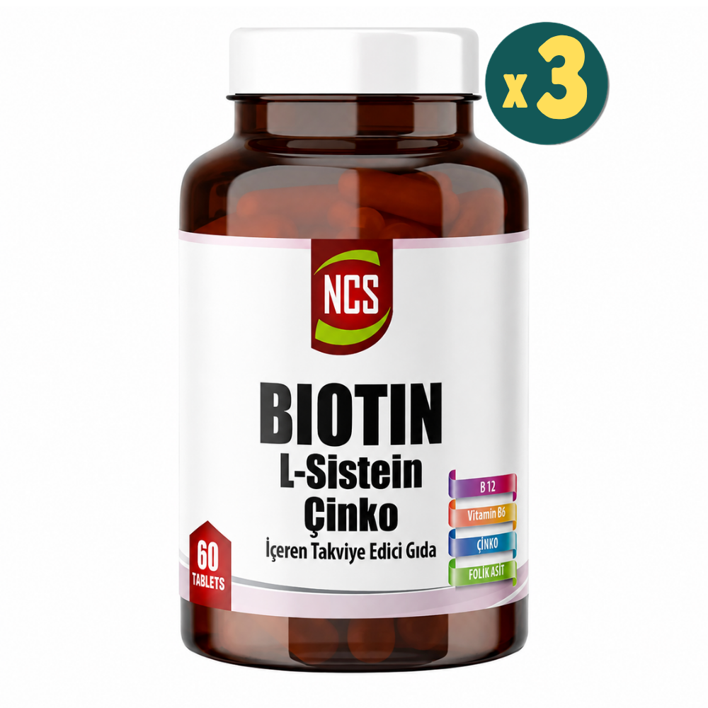 Ncs Biotin L-sistein Çinko 60 Tablet Fiyatları 3 Adet - Modern Eczane