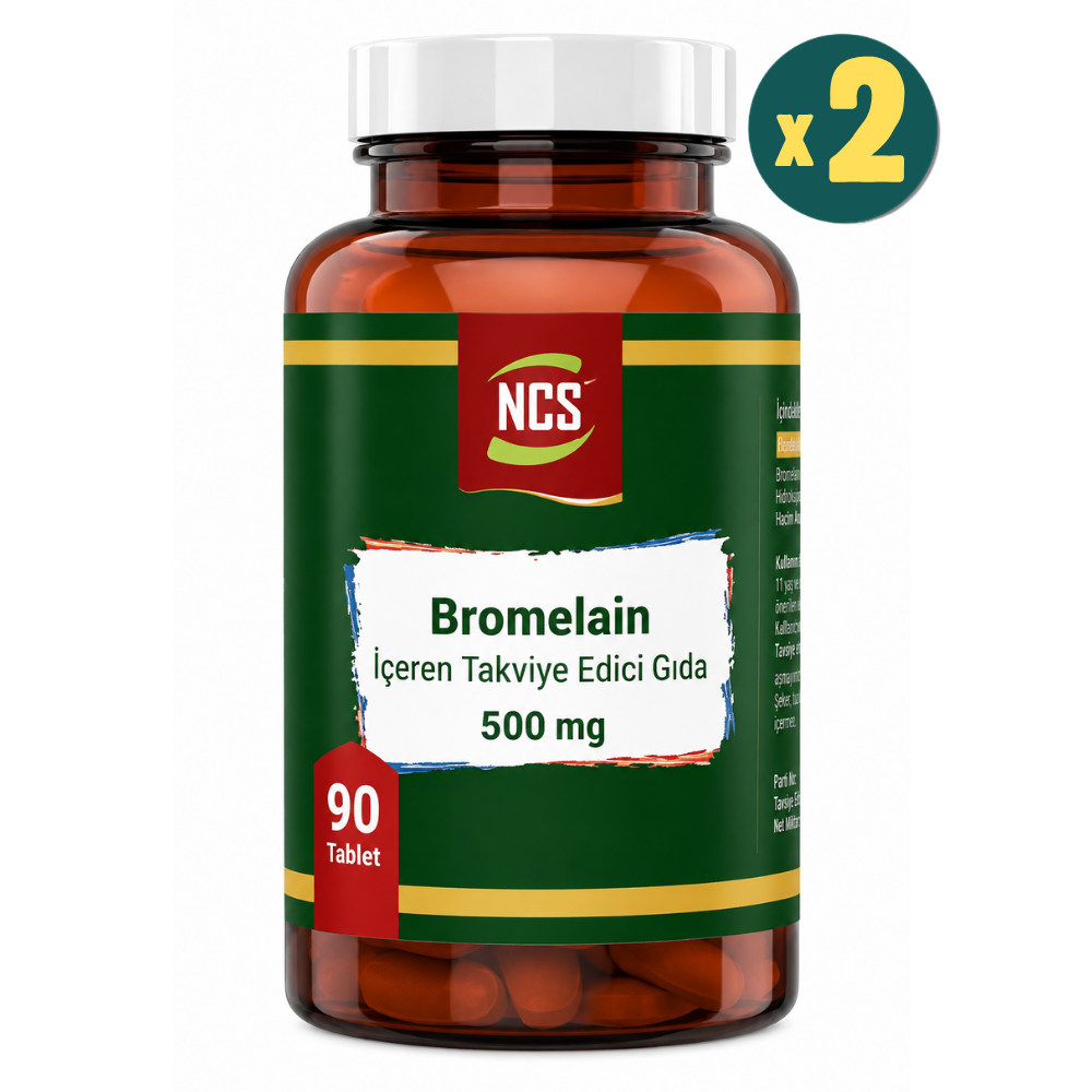 NCS Bromelain Ananas 500 mg 90 Tablet 2 Adet Fiyatları - Modern Eczane