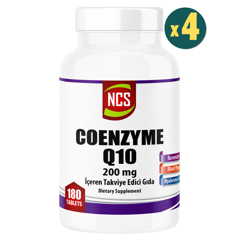 NCS Coenzyme Q-10 200 mg 180 Tablet 4 Adet Fiyatları - Modern Eczane