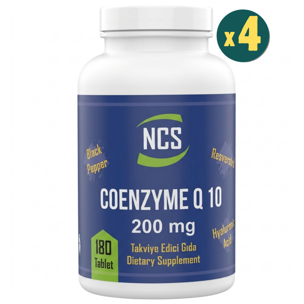 NCS Coenzyme Q-10 200 mg 180 Tablet 4 Adet Fiyatları - Modern Eczane