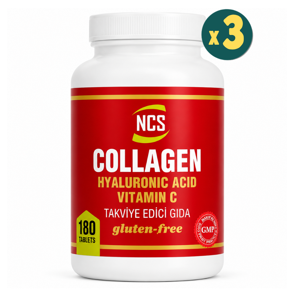 NCS Collagen Hyaluronic Acid Vitamin C 180 Tablet 3 Adet Fiyatları - Modern Eczane