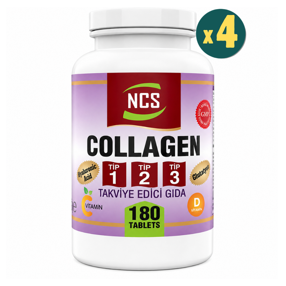 NCS Collagen Tip 1-2-3 Glutatyon 180 Tablet 4 Adet Fiyatları - Modern Eczane