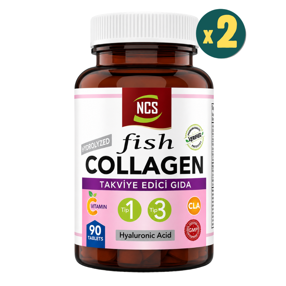 NCS Collagen Tip 1-3 Balık Kolajeni CLA 90 Tablet 2 Adet Fiyatları - Modern Eczane