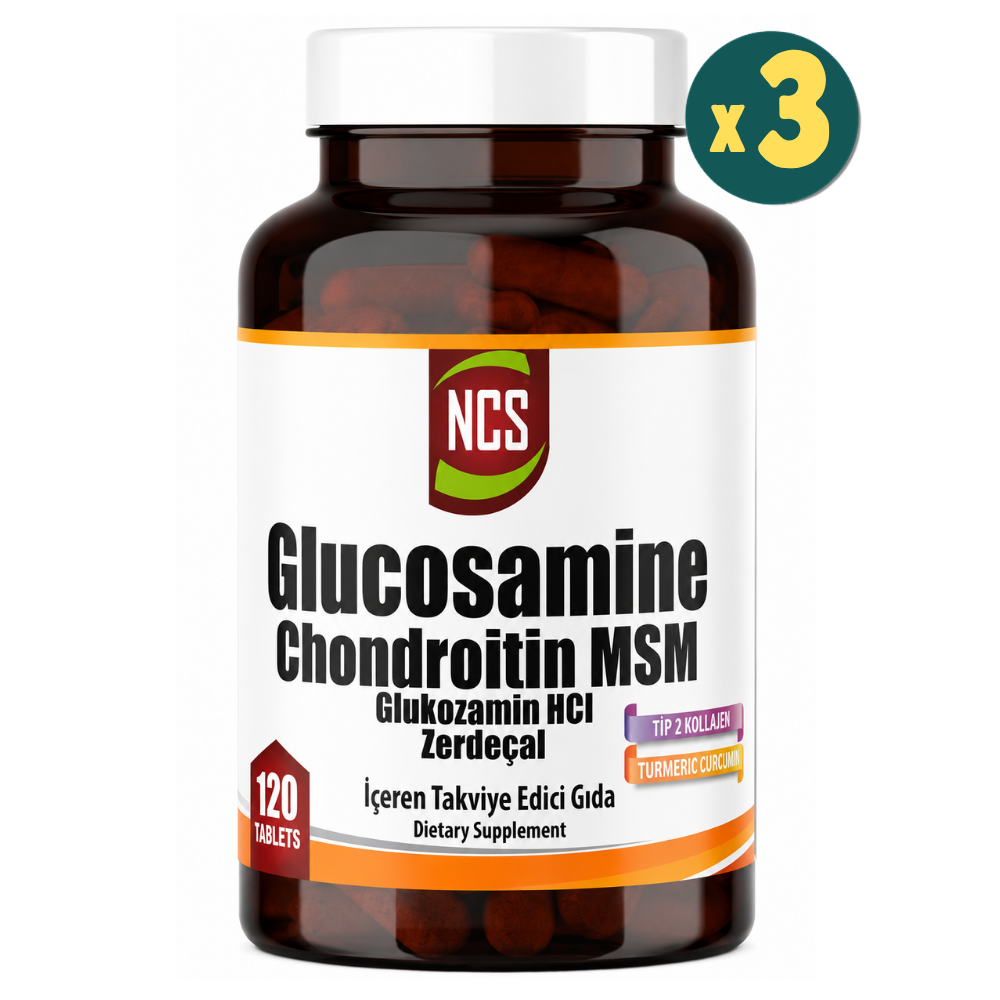 NCS Glucosamine Chondroitin MSM Type II Turmeric 120 Tablet 3 Adet Fiyatları - Modern Eczane