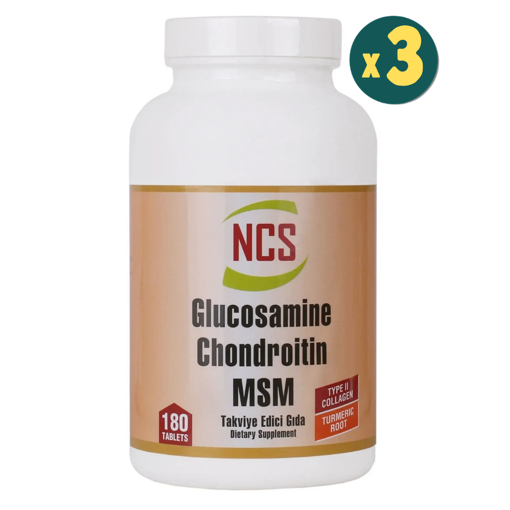 NCS Glucosamine Chondroitin MSM Type II Turmeric 180 Tablet 3 Adet Fiyatları - Modern Eczane