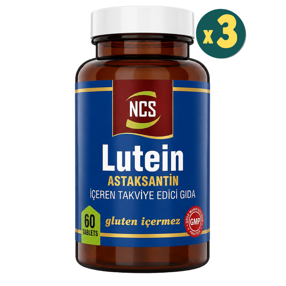 NCS Lutein 15 mg Astaksantin 12 mg 60 Tablet 3 Adet Fiyatları - Modern Eczane