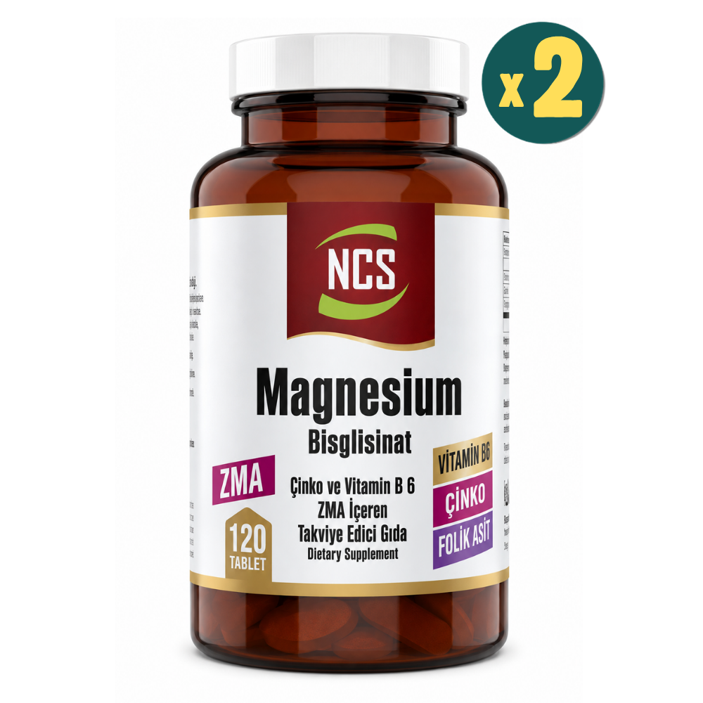 NCS ZMA Magnezyum Bisglisinat 120 Tablet 2 Adet Fiyatları - Modern Eczane