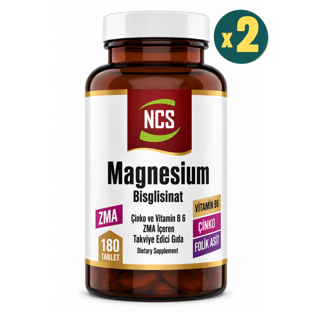 NCS Magnezyum Bisglisinat Çinko B6 Folik Asit 180 Tablet 2 Adet Fiyatları - Modern Eczane
