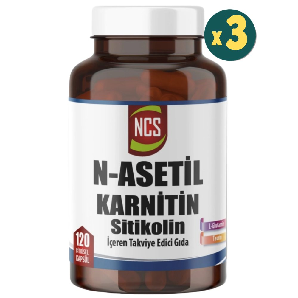 NCS N-Asetil Karnitin Sitikolin 120 Kapsül 3 Adet Fiyatları - Modern Eczane