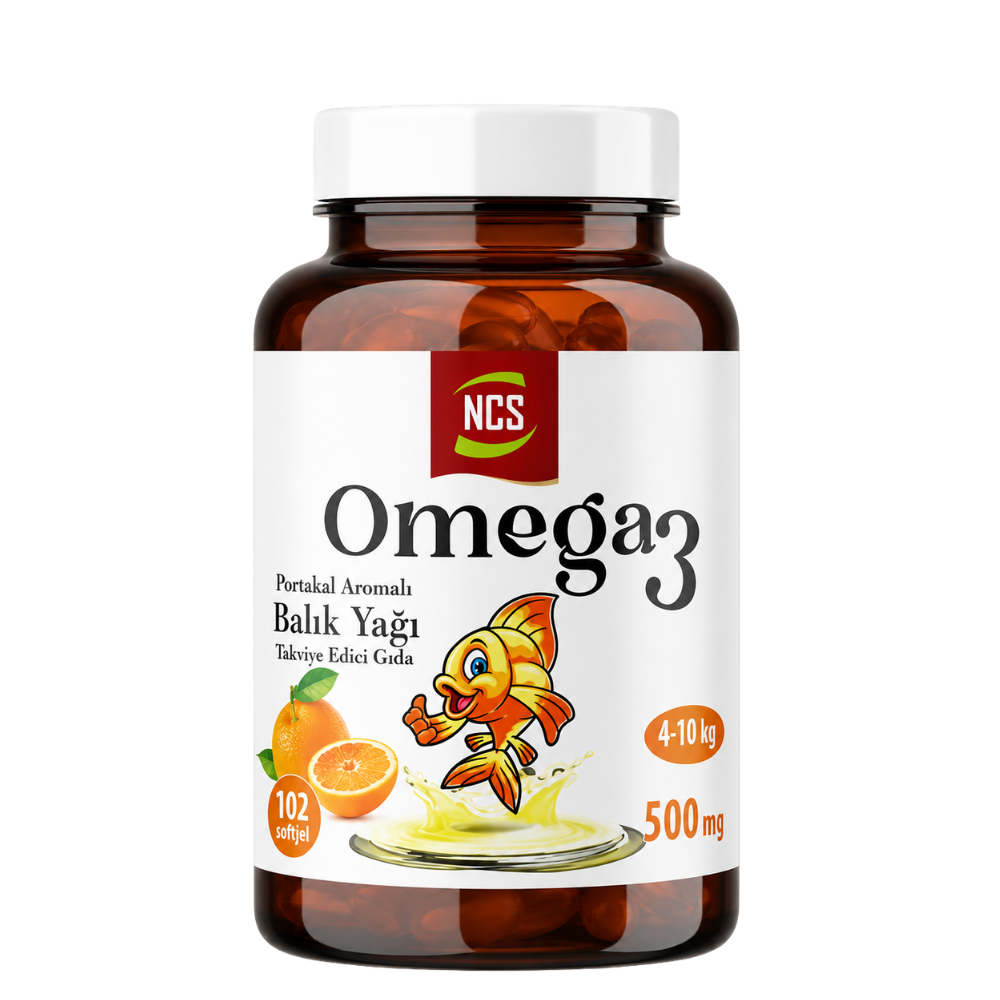 NCS Omega 3 Portakal Aromalı Balık Yağı 102 Softgel