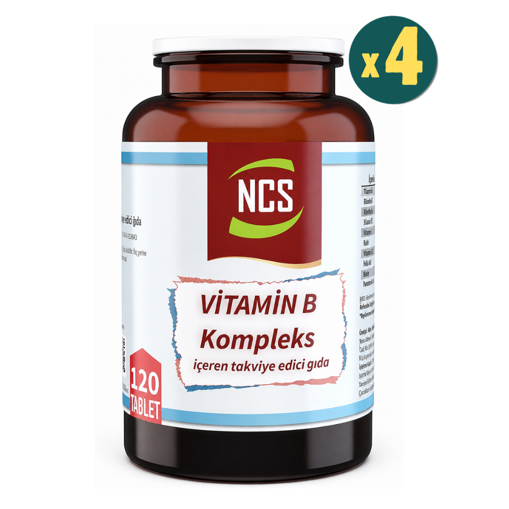 NCS Vitamin B Kompleks 120 Tablet 4 Adet Fiyatları - Modern Eczane