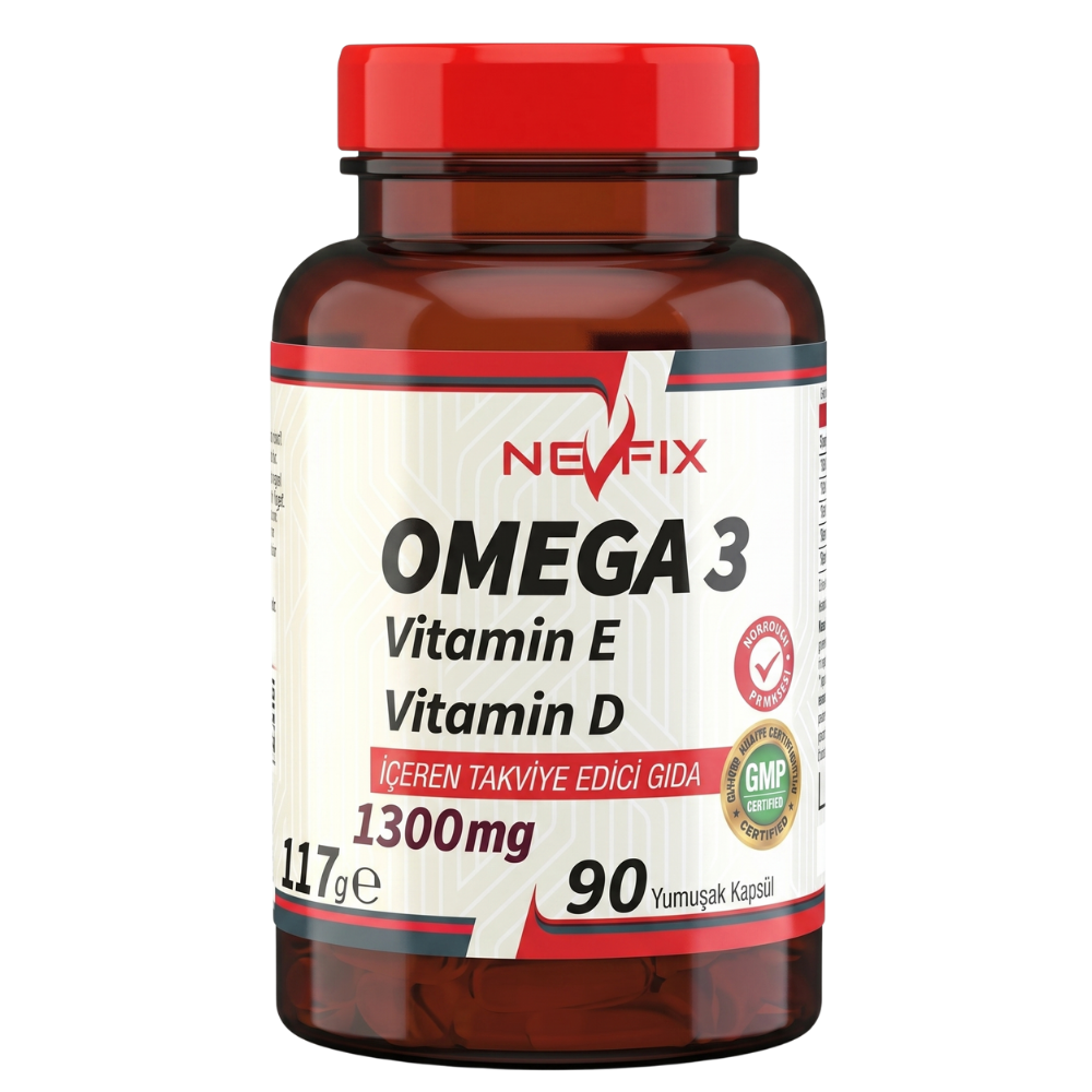 Nevfix Omega 3 Balık Yağı 1300 mg 90 Yumuşak Kapsül Fiyatları - Modern Eczane