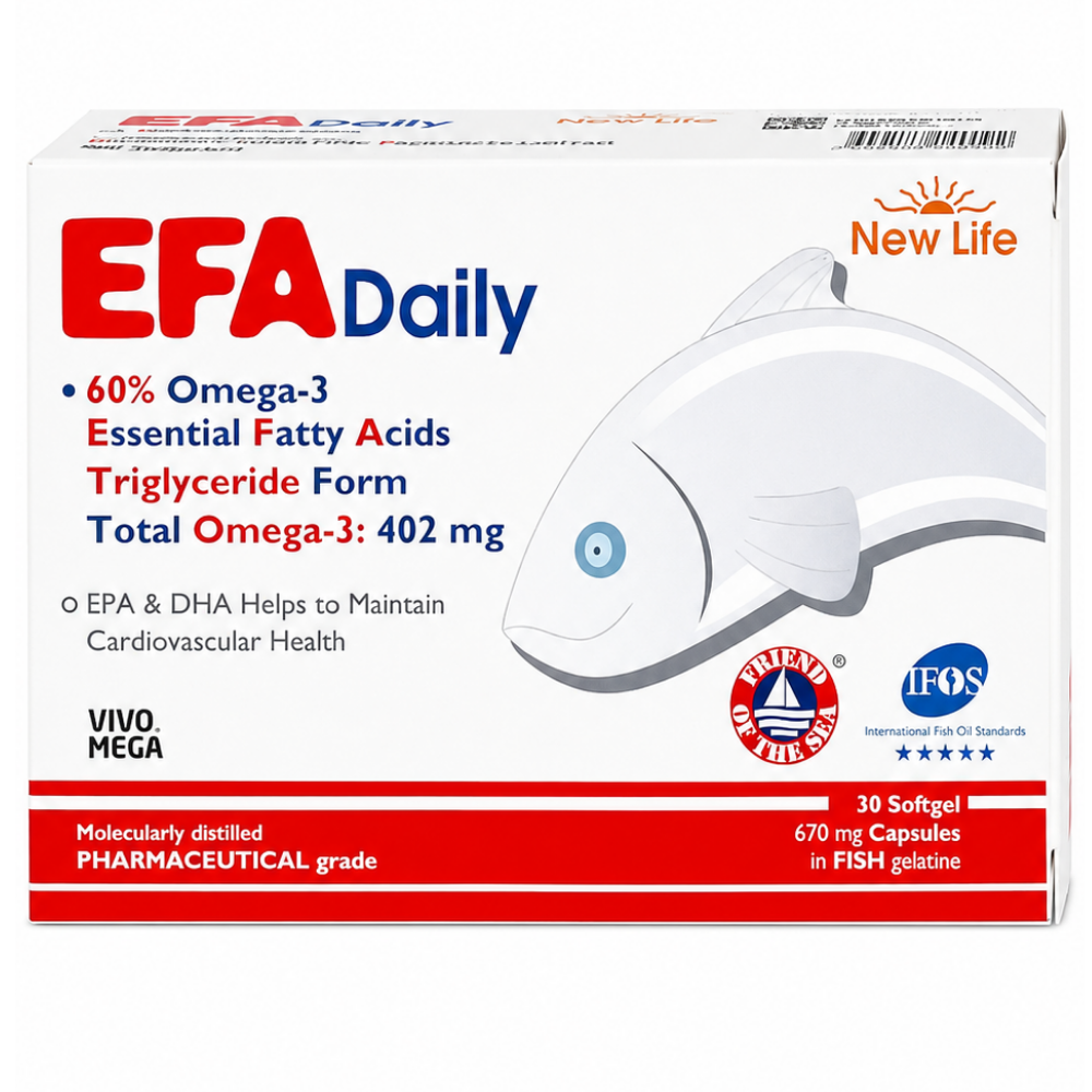 New Life Efa Daily Omega 3 Balık Yağı 30 Kapsül Fiyatları - Modern Eczane