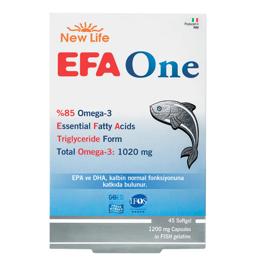 New Life EFA One 45 Softgel Fiyatları - Modern Eczane