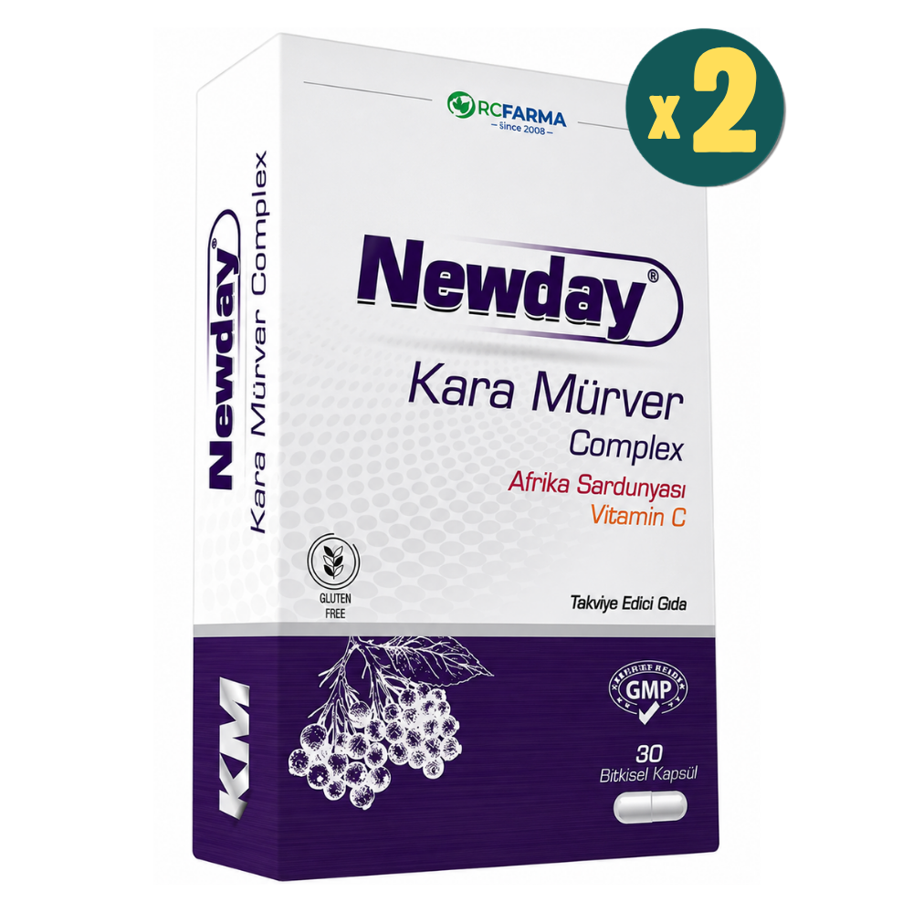 Newday Kara Mürver Complex 30 Kapsül 2 Adet Fiyatları - Modern Eczane